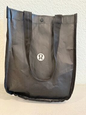 Lululemon Black Logo Small Tote Bag